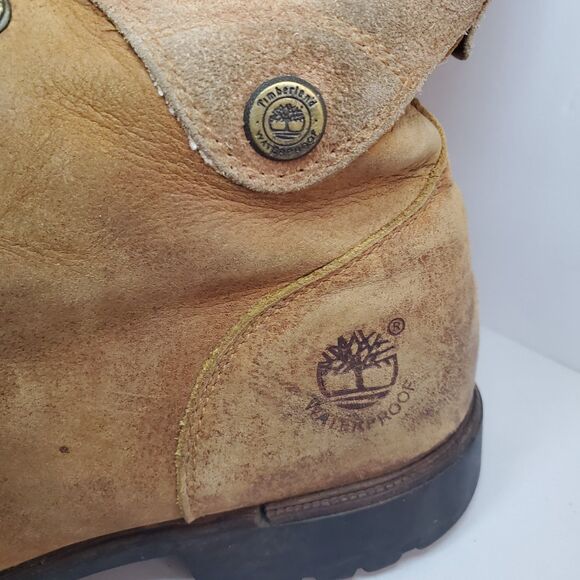 Timberland Knee High Sz 9 Earthkeepers Lace Up Lineman Boot Tall Nubuck Suede - Picture 10 of 13